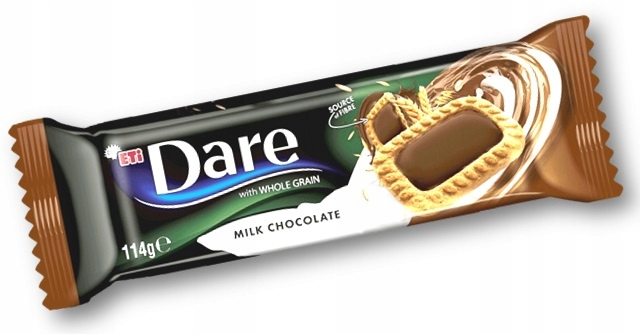 Eti Dare Milk Chocolate with Whole Grain / Maitosuklaa täysjyväviljalla 114g - Täytekeksit ja vohvelit - 17350 - 1