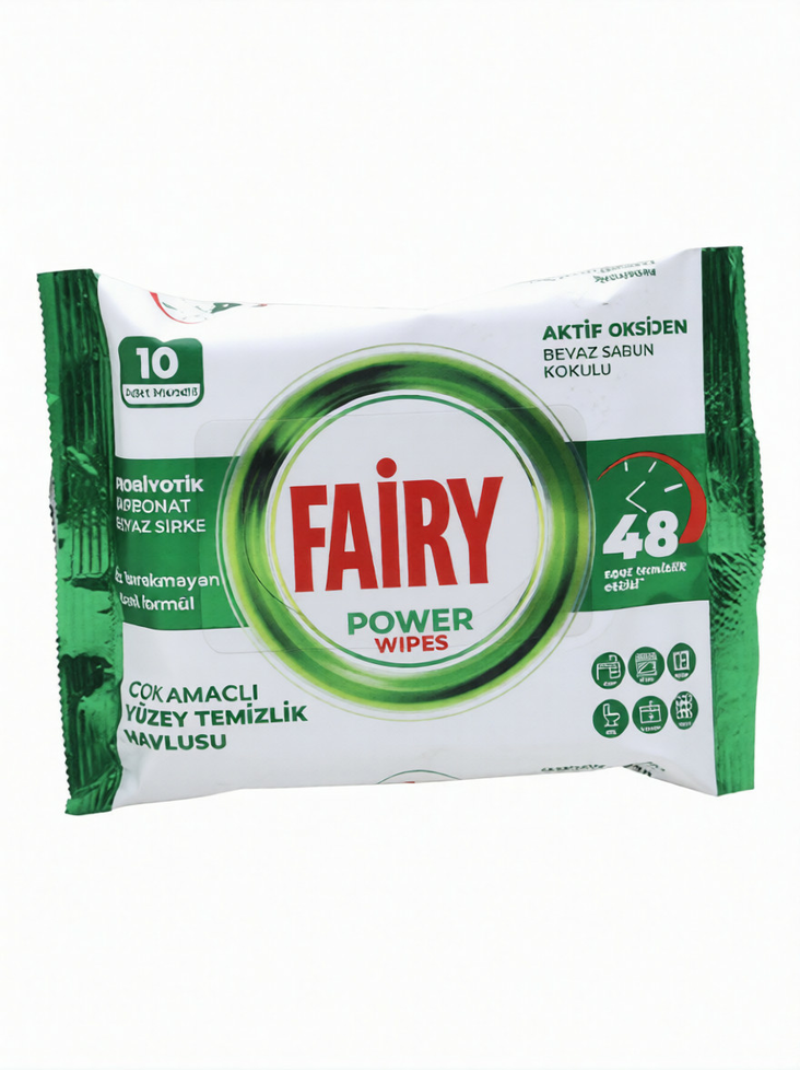 Fairy Power Wipes/ Kosteuspyyhe 10kpl - Siivousvälineet ja tarvikkeet - 19610 - 1