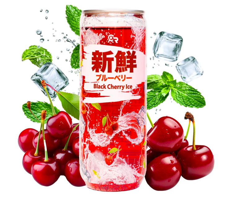 Fresh Black Cherry Ice Virvoitusjuoma 330ml TNK - Limonadit ja virvoitusjuomat - 17310 - 1