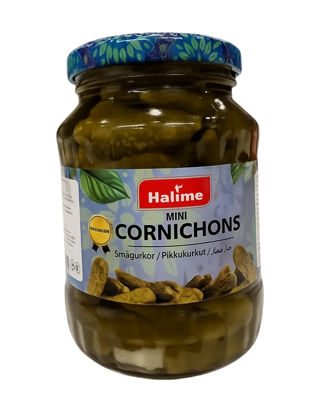 Halime Cornichons / Minikurkku mausteliemessä 370ml CAM - Kurkkusäilykkeet - 19110 - 1