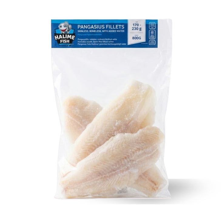 Halime Fish Pangasius Fillets Skinless, Boneless with aw 170-230g 800g - Pakastekalat - 5720 - 1