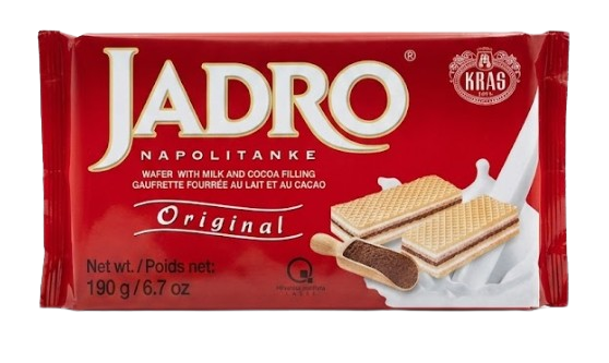 Jadro Napolitanke Original Waffel / Suklaa täytevohveli 190g - Täytekeksit ja vohvelit - 21040 - 1