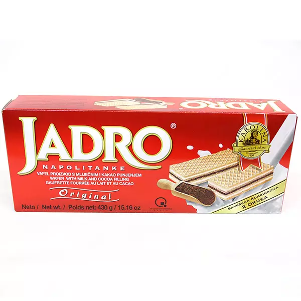 Jadro Napolitanke Original Waffel / Suklaa täytevohveli 430g - Täytekeksit ja vohvelit - 3240 - 1