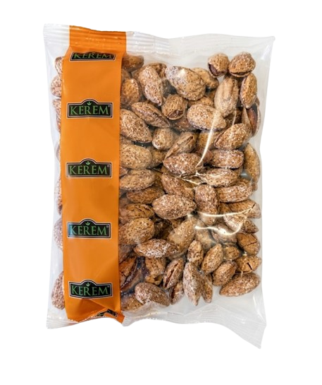 Kerem Almond Kernels Inshell Roasted an Salted 250g - Pähkinät - 13720 - 1