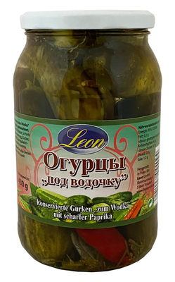 Leon Gurken eingelegt zum mit Paprika / Paprikamarinoidut kurkut 900ml CAM - Kurkkusäilykkeet - 9750 - 1