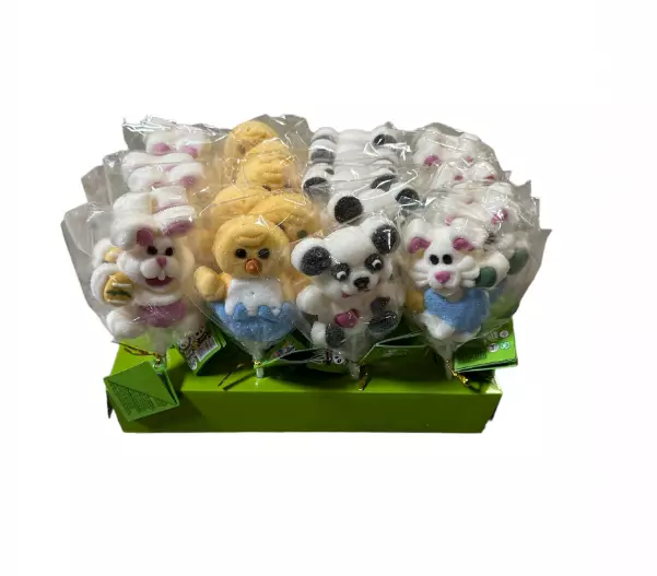 Lolliboni Animals Marshmallow Lollipop 35g - Irtomakeiset - 14170 - 1