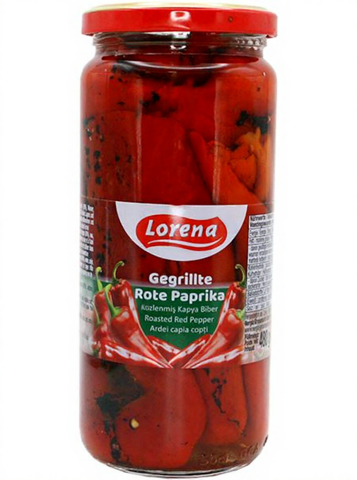 Lorenna Grilled Red Paprika/ Grillattu Paprika 480g CAM - Tomaatti- ja paprikasäilykkeet - 18960 - 1