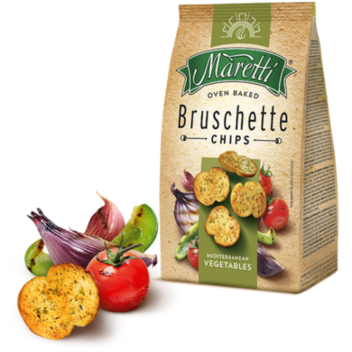 Maretti Bruschette/ Pahdettu leipää Välimeren vihannekset 150g - Täytekeksit ja vohvelit - 20560 - 1