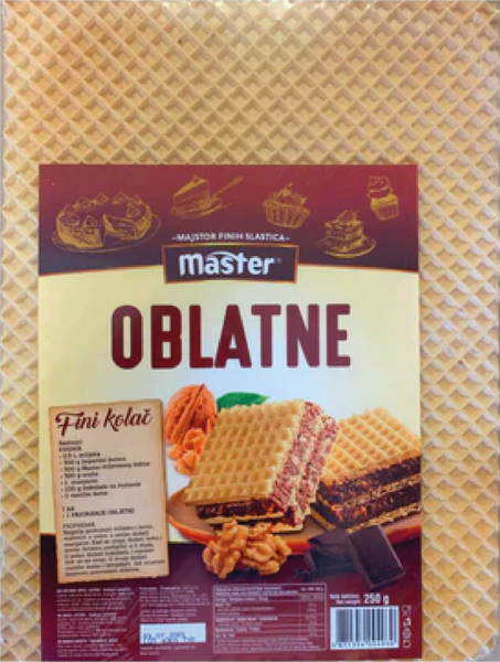 Master Oblatne Vohveli 250g - Täytekeksit ja vohvelit - 16890 - 1