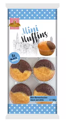 Meister Moulin Mini marble cake/ Mini Muffini 8x 180g - Täytekeksit ja vohvelit - 14700 - 1