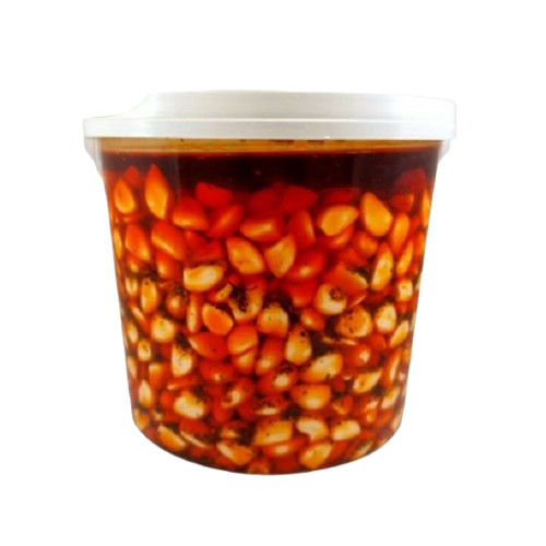 Melisa Garlic in Chili Spice oil/ Valkosipuli Chilimausteöljyssä 5kg - Vihannessäilykkeet - 7330 - 1