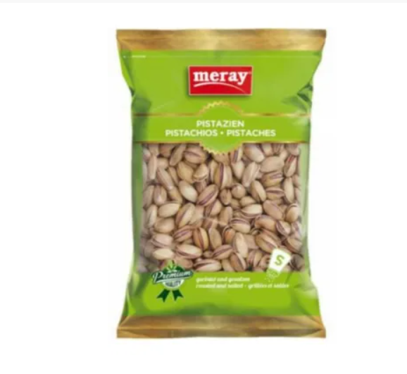 Meray Antep Fistigi Kavrulmus&Tuzlu / Paahdetut&suolatut pistaasipähkinä ku 225g - Pähkinät - 3790 - 1