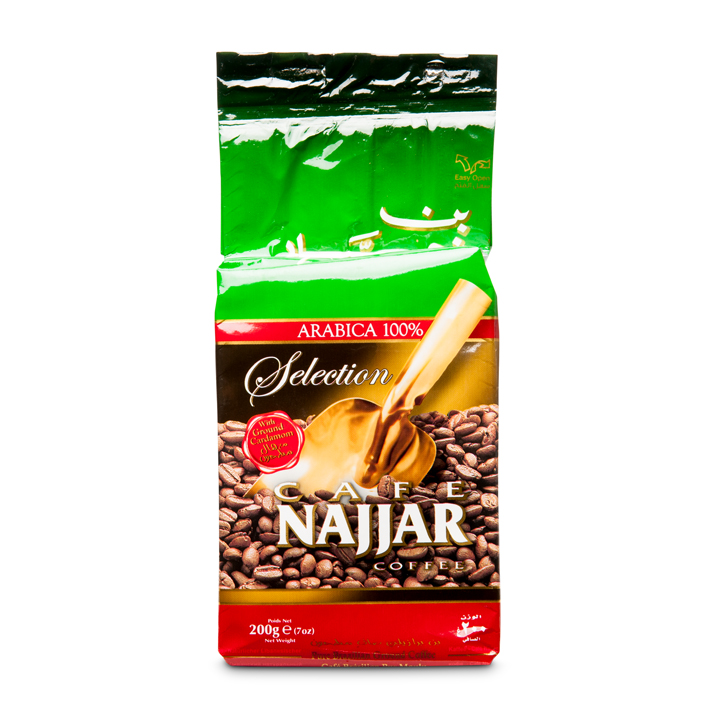 Najjar Pure Brazilia Ground Coffee w Cardem./ Brasilialainen jauhet. kahvi 200g - Kahvit - 6030 - 1