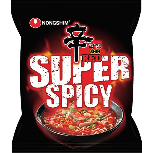 Nongshim Red Super Spicy Pikanuudelit, tulinen 120g - Nuudelit - 8600 - 1