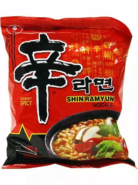 Nongshim Shin Ramyum Spicy Pikanuudelit, tulinen 120g - Nuudelit - 7850 - 1