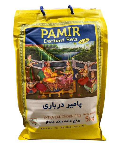 Pamir Darbari Extra Long Rice Pitkäjyväinen riisi 5kg plastik - Tummat ja täysjyväriisit - 21600 - 1