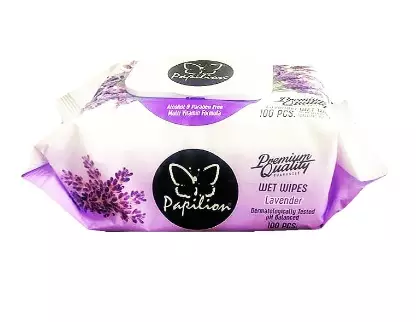 Papilion Wet Towels/ Kosteuspyyhe Lavender 100kpl - Siivousvälineet ja tarvikkeet - 15790 - 1