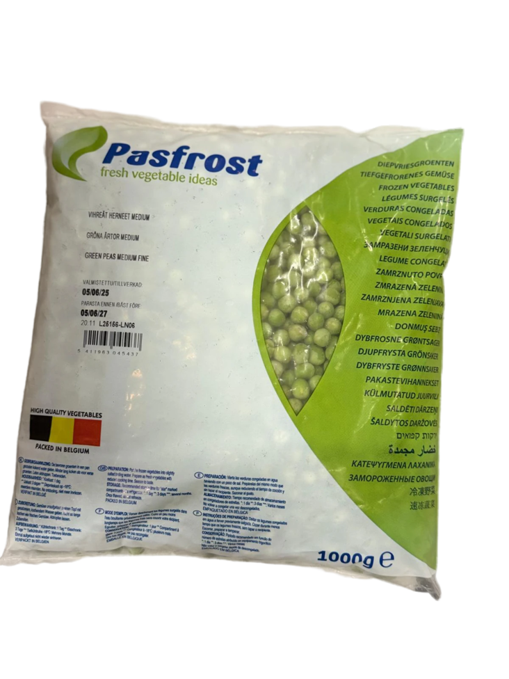 Pastfrost Vihreät Herneet 1kg - Pakaste vihannekset - 18020 - 1