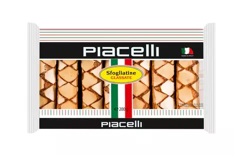 Piacelli Sfogliatine Glassate Puff Pasty Keksi 200g - Täytekeksit ja vohvelit - 13900 - 1