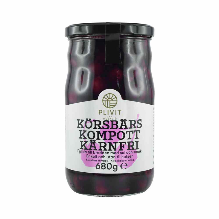 Plivit Cherrykompott/ Kirsikkakompotti 680g CAM - Hedelmäsäilykkeet - 9140 - 1