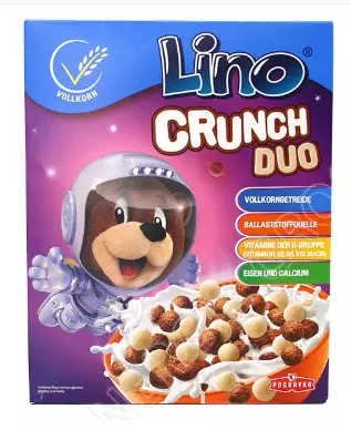 Podravka Lino Chrunch Duo Vollkorngetreide / Kaakao muroja 225g - Murot - 15390 - 1