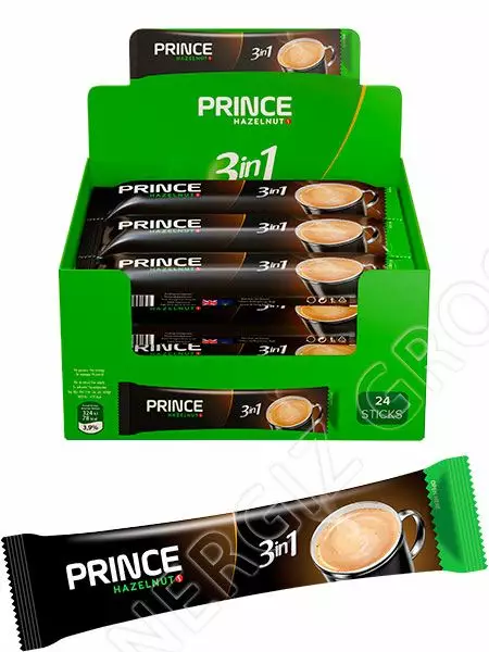 Prince Instant Coffee Hazelnut 3in1 24x18g - Kahvit - 10770 - 1