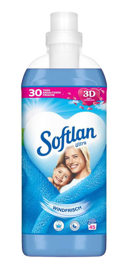 Softlan Softener Wind Fresh/ Huuhteluaine 1L - Pyykinpesuaineet ja -tarvikkeet - 17960 - 1