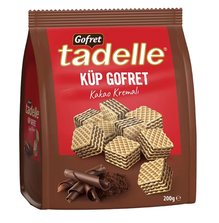 Tadelle Gofret Kakao/ Kaakaokreemitäytteinen Vohvelikuutio 200g - Täytekeksit ja vohvelit - 20040 - 1