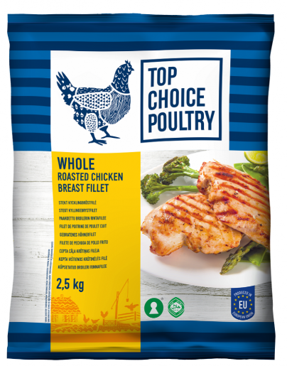 Top Choice Poultry / Paahdettu broilerin rintafilee Whole 2.5Kg - Kana pakasteet - 16080 - 1