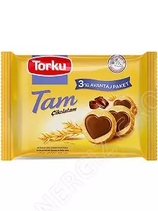 Torku Tam biskuvi cikolatam choc cream Keksi 249g - Täytekeksit ja vohvelit - 14840 - 1