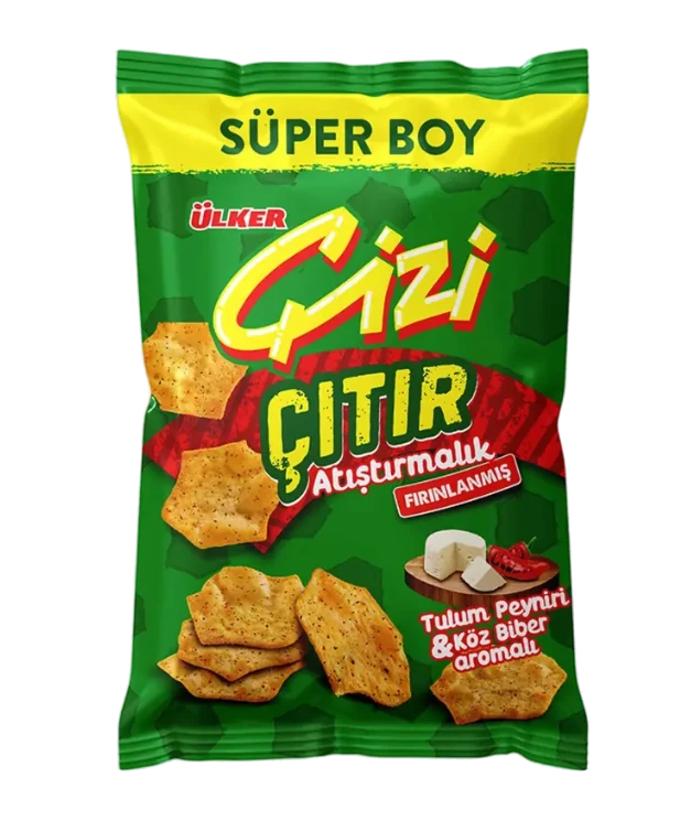 Ulker Cizi Cheese- Roasted Paprika Crackers/ Keksit 120g - Täytekeksit ja vohvelit - 19060 - 1