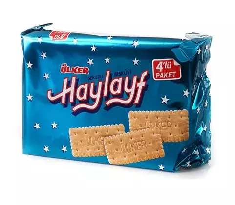 Ulker Haylayf Sekerli Biskuvi / Sokeroitu keksi 256g - Täytekeksit ja vohvelit - 4940 - 1