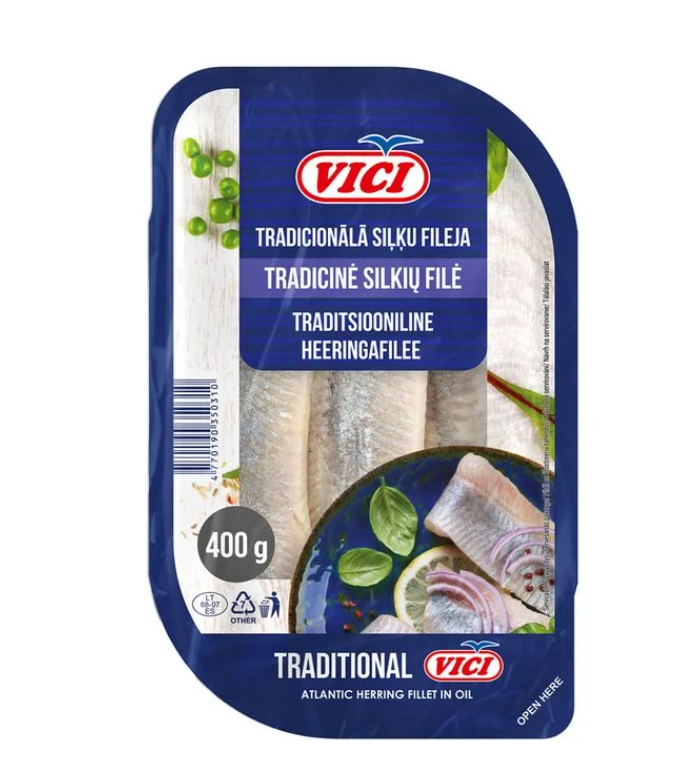 Vici Sillifilee Perinteinen 400g - Kala- ja äyriäissäilykkeet - 20160 - 1