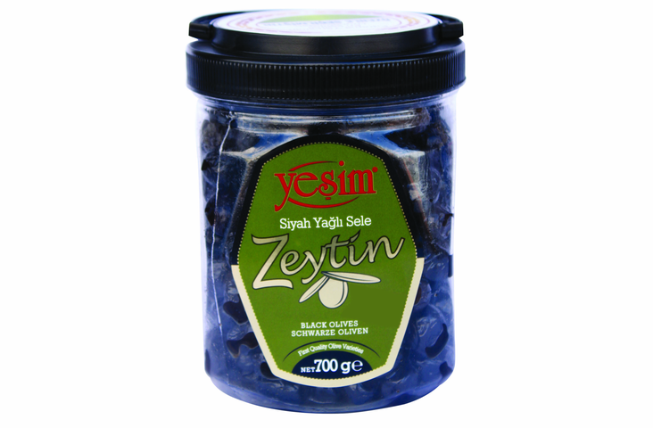 Yesim Siyah Yagli Sele Zeytin / Musta Oliivi 700g PET - Oliivisäilykkeet - 19670 - 1