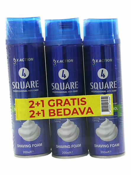 4 Square Shaving Foam Sensitive/ Partavaahto 200ml - Kosmetiikka - 20071 - 1