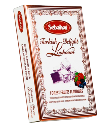 Sebahat Turkish Delight Forest Fruits Flavour/ Metsämarja makuinen lokum 200g - Turkish Delight & Halvat - 20091 - 1