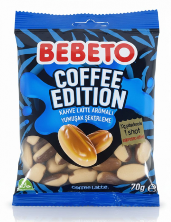 Bebeto Coffee Edition Latte Flavored Karkkipussi 70g - Irtomakeiset - 20331 - 1