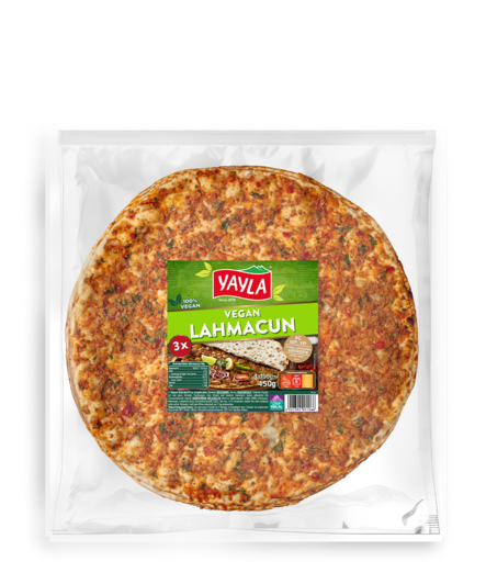 Yayla Vegan Turkish Lahmacun Pizza 3x150g - Valmisruokasäilykkeet - 21281 - 1