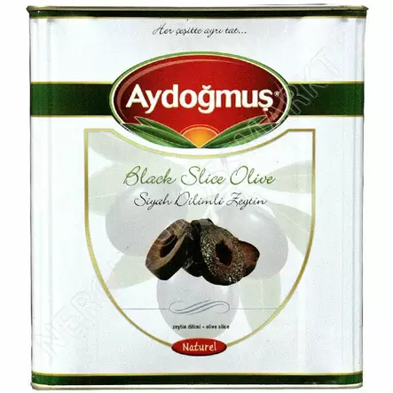 Aydogmus Siyah Dilimli Zeytin / Viipaloitu musta oliivi 8kg TNK - Oliivisäilykkeet - 9441 - 1