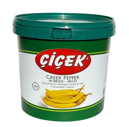 Cicek Yunan Biber Tususu / Kreikkalaisen pepperoni suolaliemessä 12/6kg PET - Pepperonisäilyke - 11711 - 1