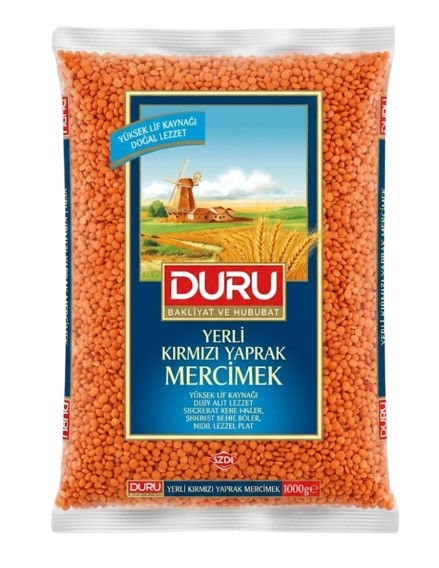 Duru Kirmizi Yaprak Mercimek / Halkaistu punainen linssi 2kg - Linssit - 14251 - 1