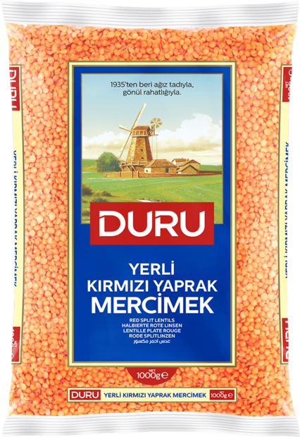 Duru Kirmizi Yaprak Mercimek / Halkaistu punainen linssi 2kg - Linssit - 14251 - 1