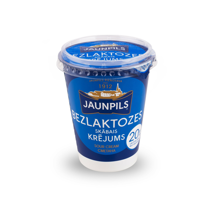Jaunpils Sour Cream/ Smetana Laktoositon 20% 400g - Maidot - 19931 - 1