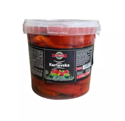 Kelmendi Paprika Kurtovska Mild / Paprika Fileet Säilyke 2500g Pet - Tomaatti- ja paprikasäilykkeet - 15011 - 1