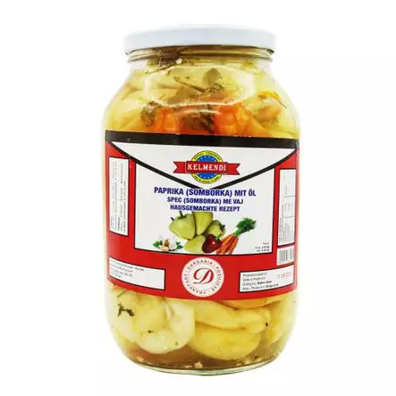 Kelmendi Paprika (Somborka) Mit Öl 2,5kg CAM - Tomaatti- ja paprikasäilykkeet - 3341 - 1