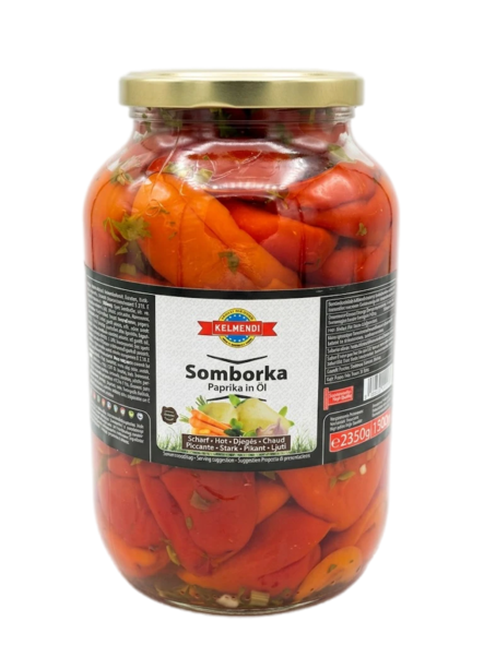 Kelmendi Paprika (Somborka) Mit Öl 2,5kg CAM - Tomaatti- ja paprikasäilykkeet - 3341 - 1