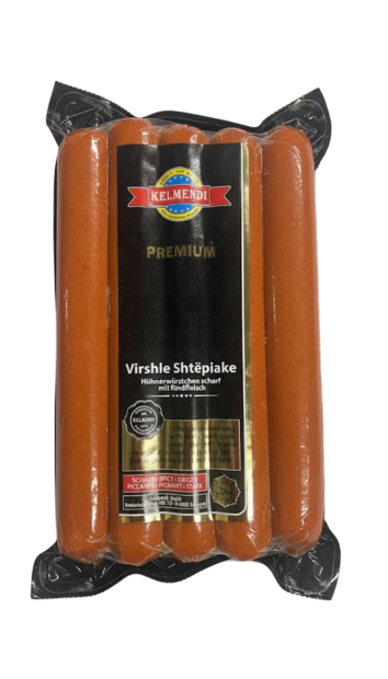 Kelmendi Virshe Hot/ Kanamakkara naudanlihalla 800g - Kana leikkeleet ja makkarat - 19281 - 1