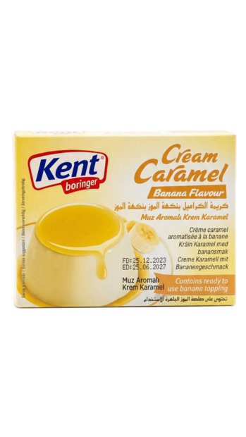 KentBor Cream Caramel Banana/ Banaani makuinen Kastikejauhe 71g - Vanukkaat ja jälkiruoka-ainekset - 19591 - 1