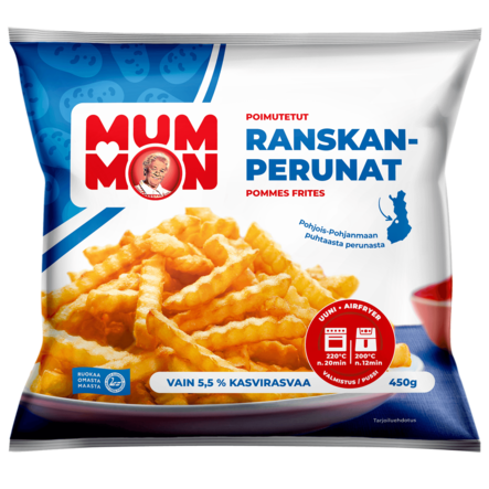 Mummon Poimutetut Ranskanperunat 450g - Pakasteperunat - 19741 - 1