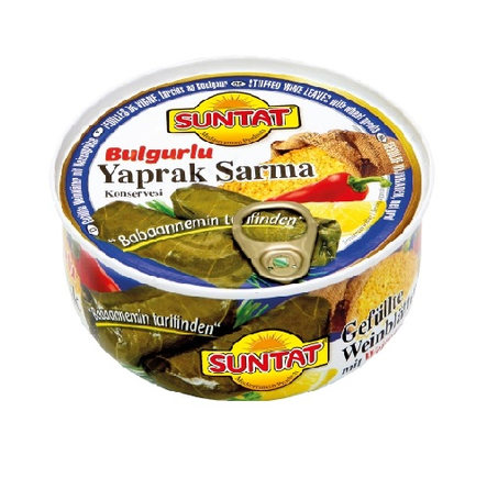 Suntat Bulgur Yaprak Sarma / Bulgurtäytteiset viininlehtikääryleet 280g TNK - Vihannessäilykkeet - 20691 - 1